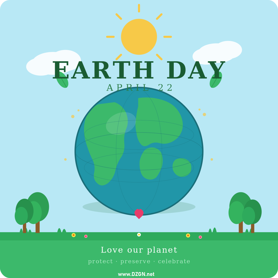 Earth Day Printable Card