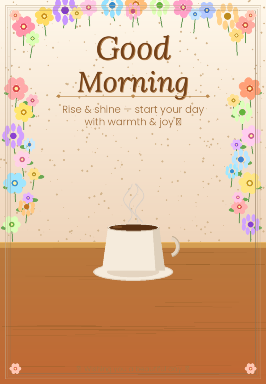 Good Morning Celebration Card