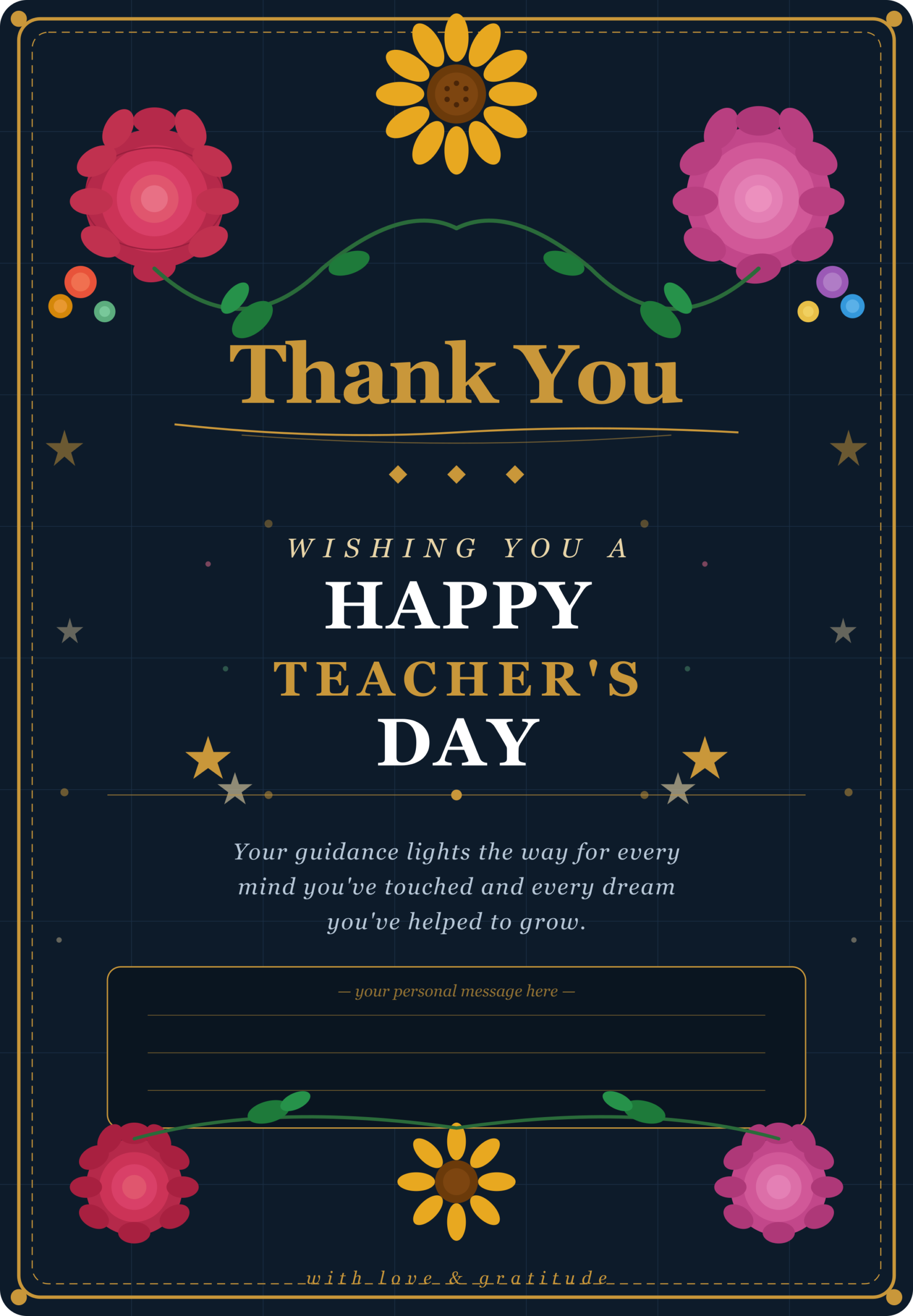 Teachers Appreciation Day Card