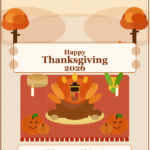 Happy Thanksgiving 2026 Card Printable