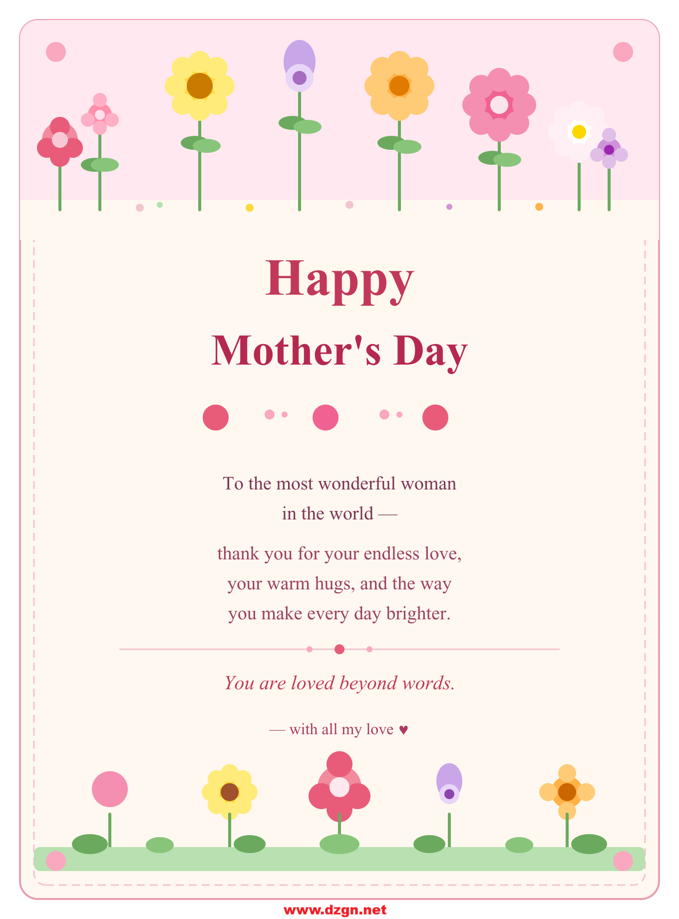 Happy Mother’s Day Printable Card
