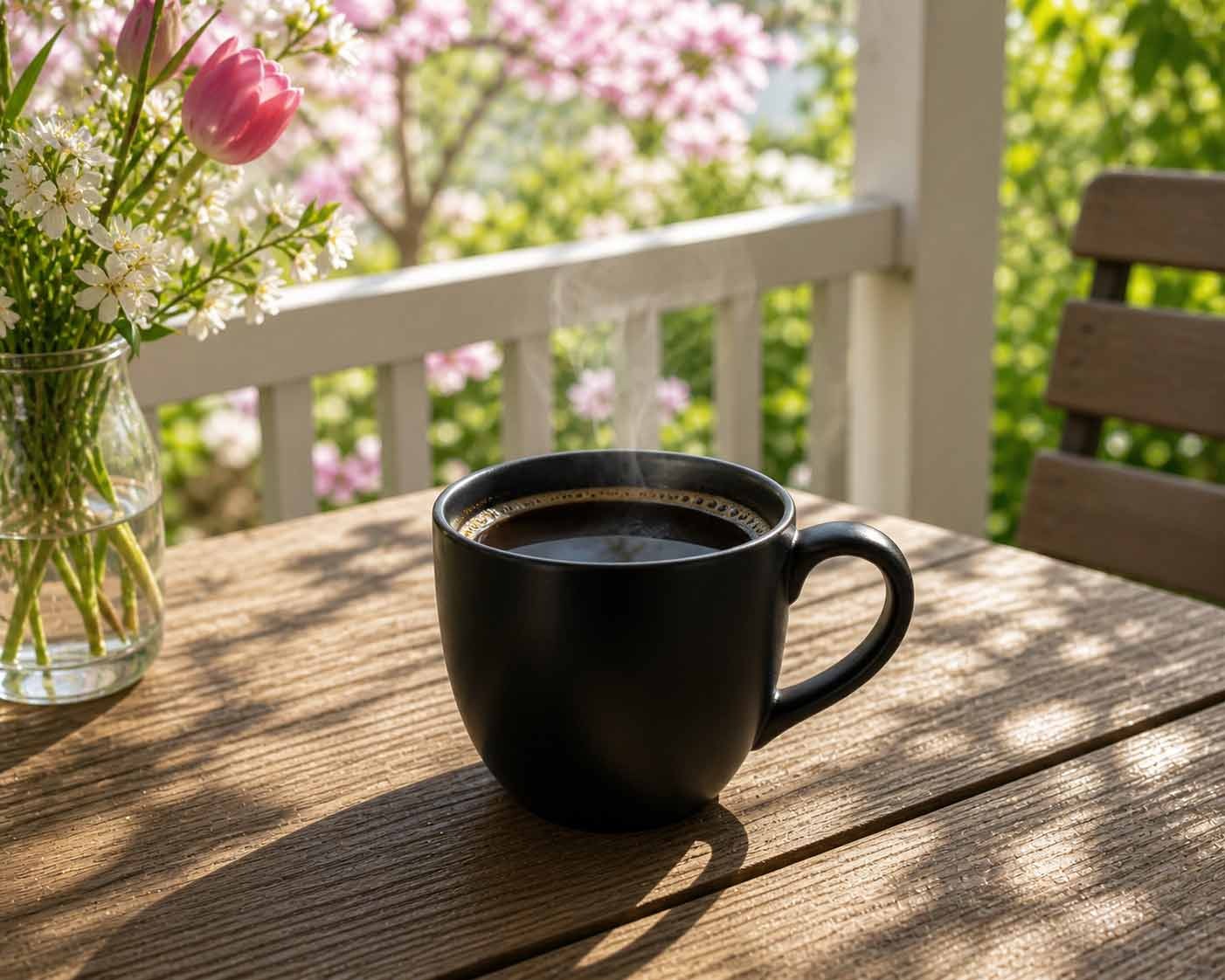 2 Cups of Coffee on Table