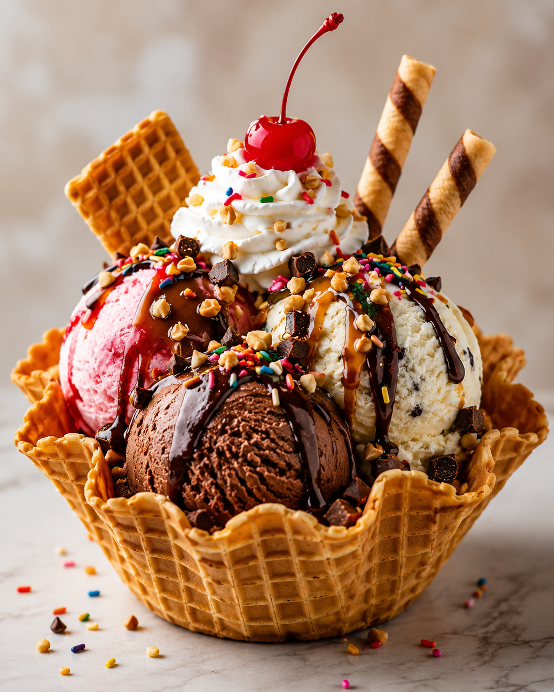 Colorful Ice Cream Stock Images