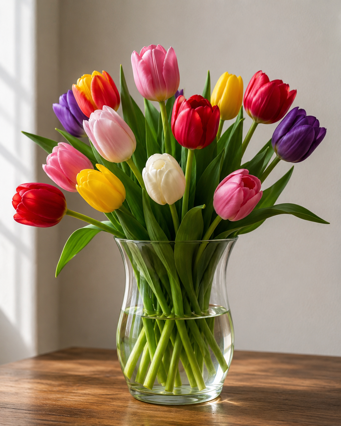 Tulips in Vase Wallpaper